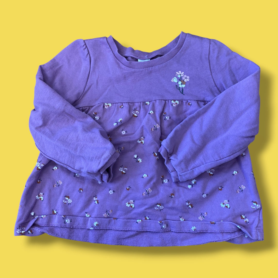 purple Carters floral long, 4Y