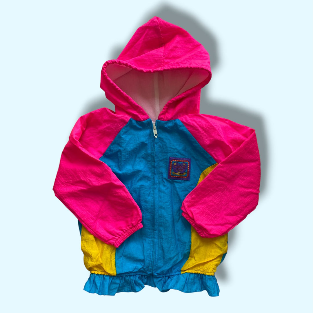 neon vintage vintage windbreaker neon, 4y