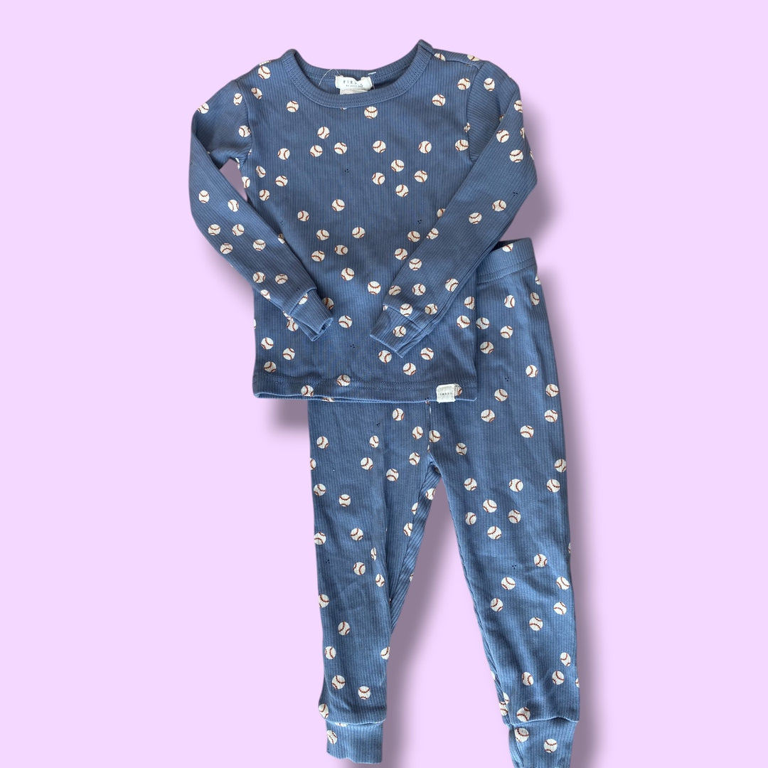 blue firsts by petit lem 2 peice pjs, 18-24m