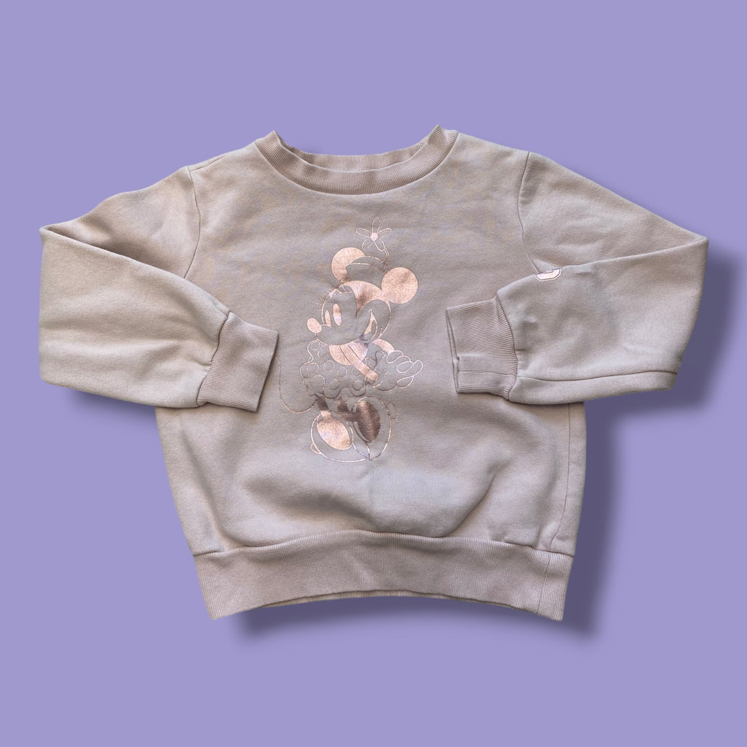 pink Gap minnie sweater, 6-7Y