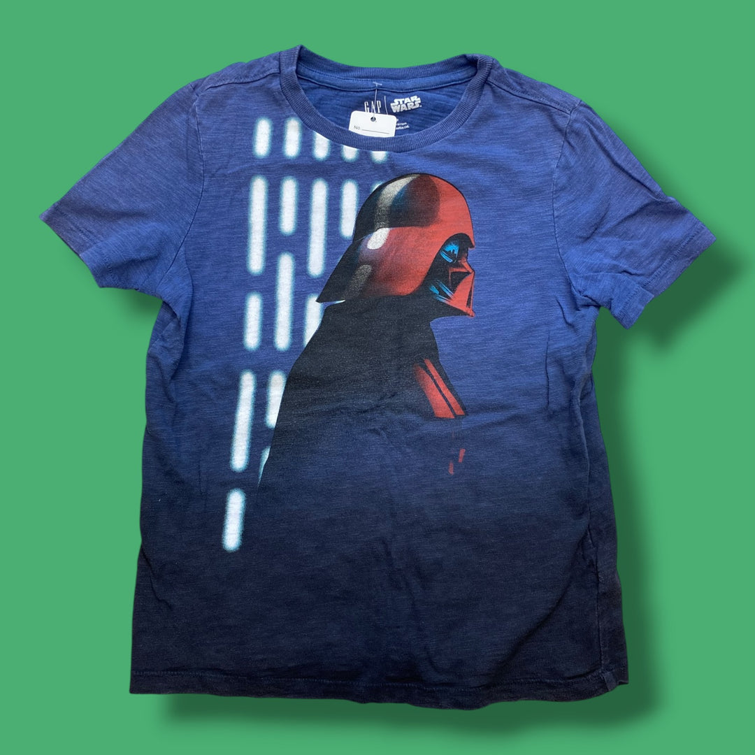 blue Gap star wars tee, 6-7Y