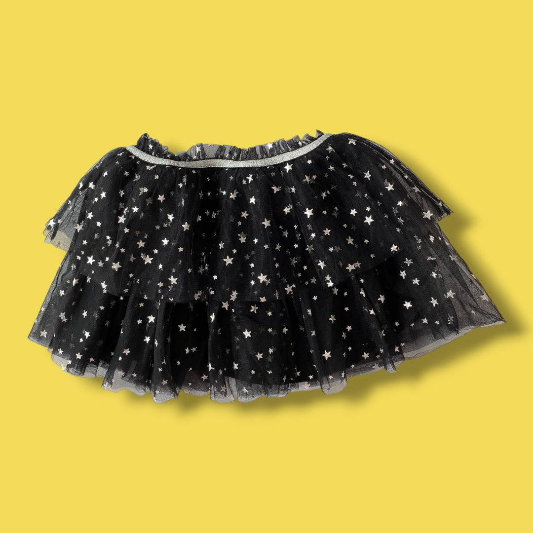 black Joe Fresh star tulle skirt, 2Y