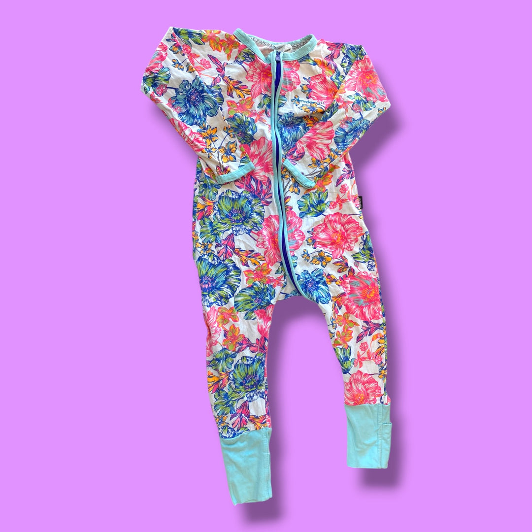 Pink/White Bonds Wondersuit, 2Y