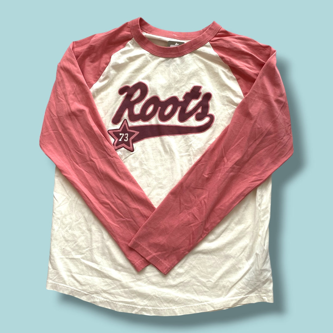 pink Roots long sleeve, 13-14Y