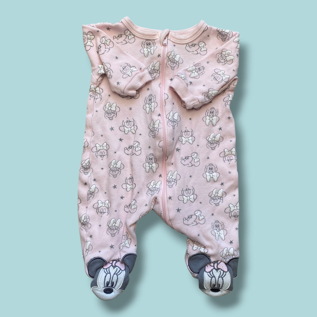 Pink Disney minnie sleeper, Newborn