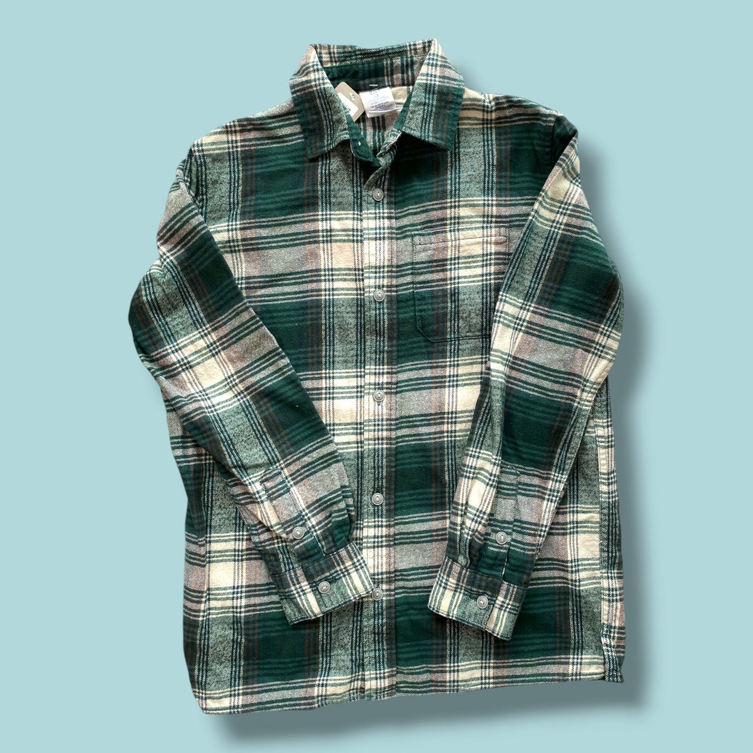 Green Gap plaid button up, 10Y