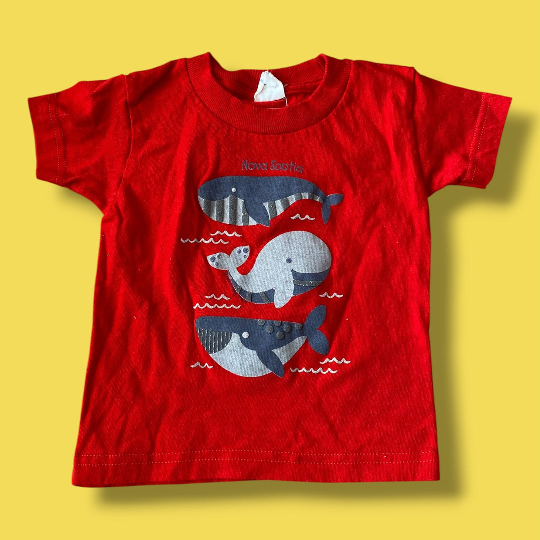 Red Kid Tees nova scotia whale tee, 12m