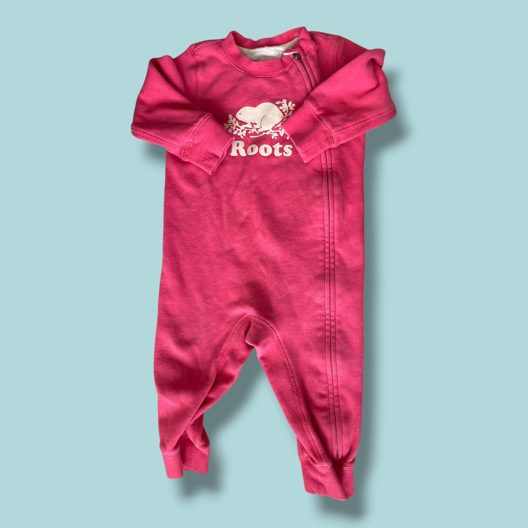 Pink Roots Romper, 18-24m