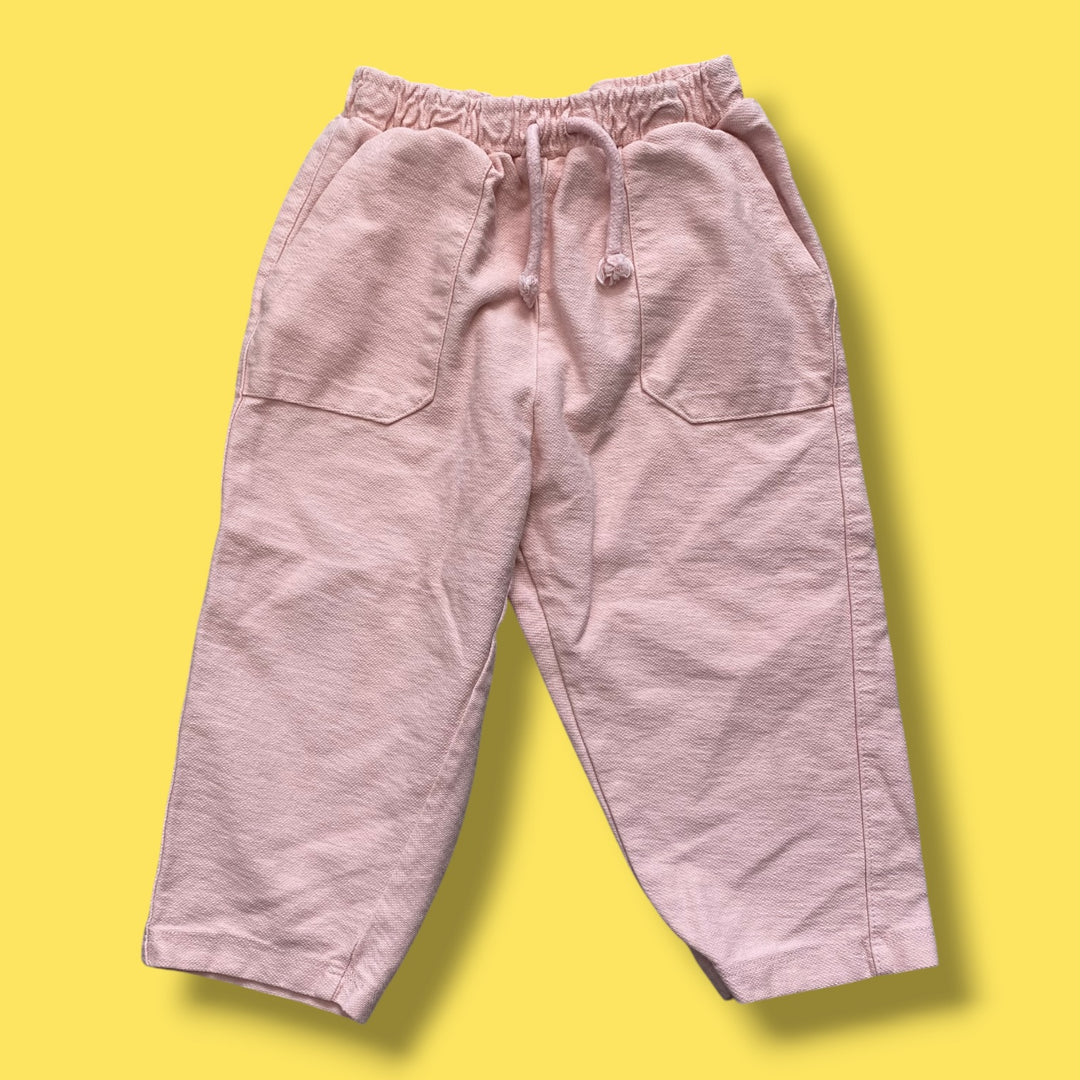 pink Zara pants, 12-18m