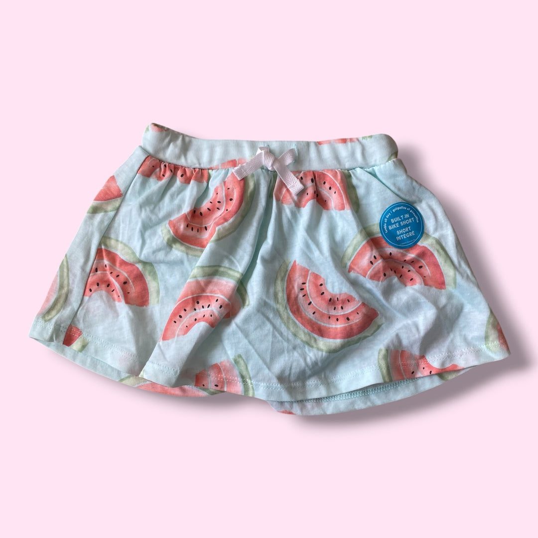 teal Carters watermelon skirt, 12m