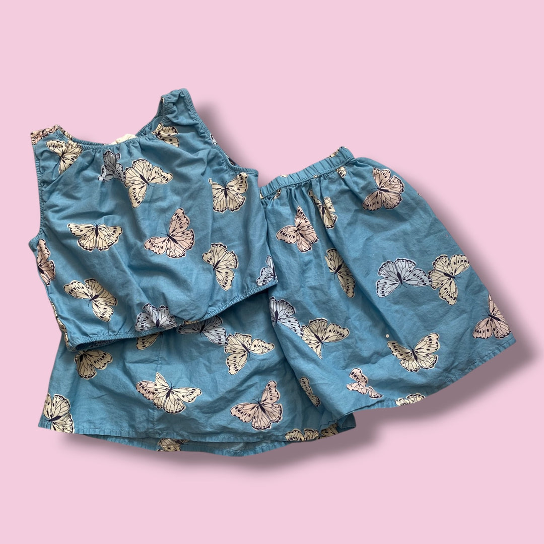 blue h&amp;m butterfly set, 5y
