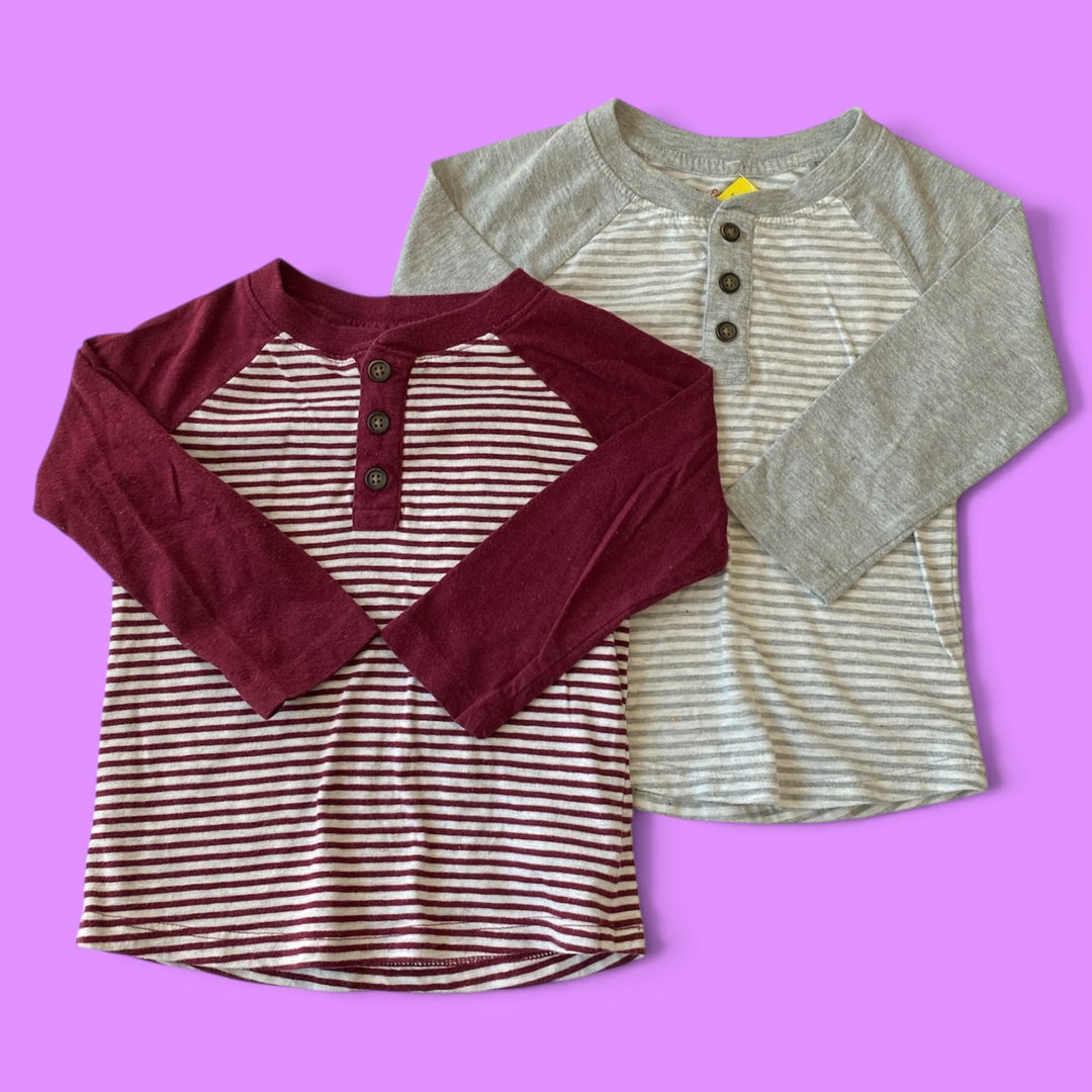 Grey/Burgandy Cat &amp; Jack Set of2, 2T