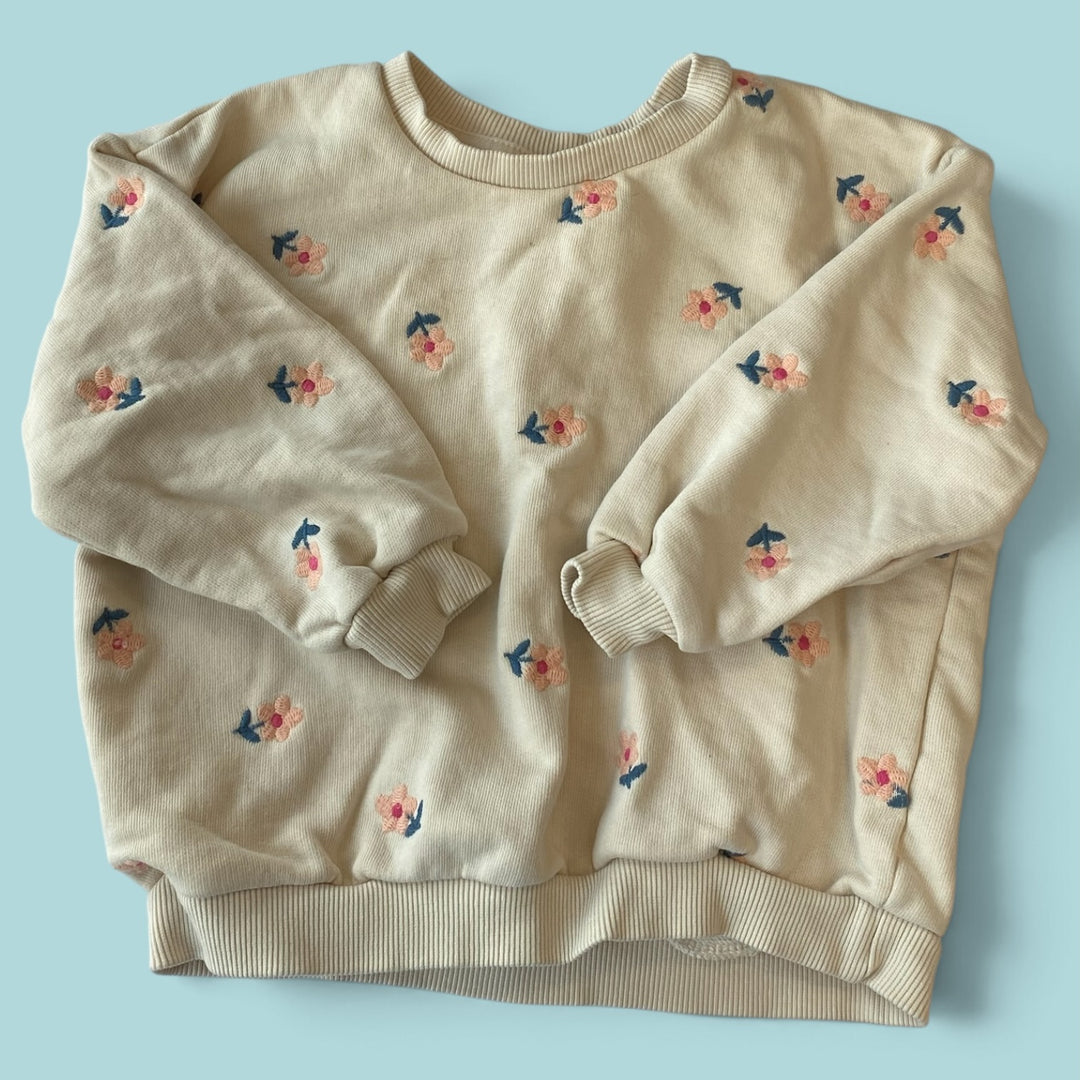 Floral Zara Sweater*AS IS MARKS, 3Y