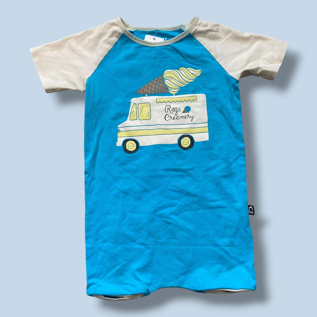 Blue Rags ice cream romper, 2Y