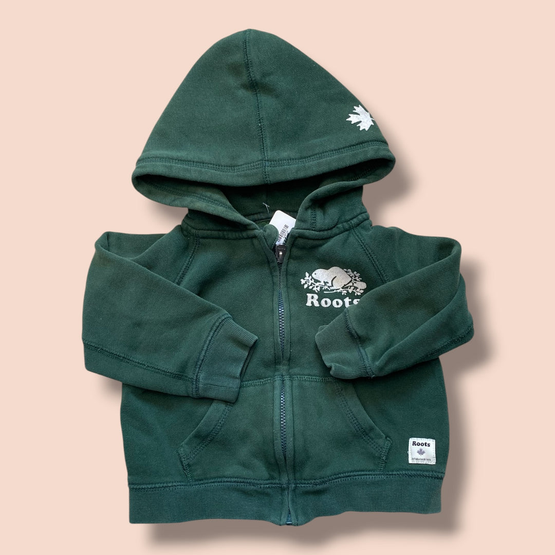 Green Roots zip hoodie, 18-24m