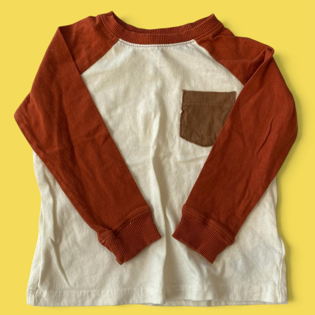 White Old Navy Long Sleeve, 2Y