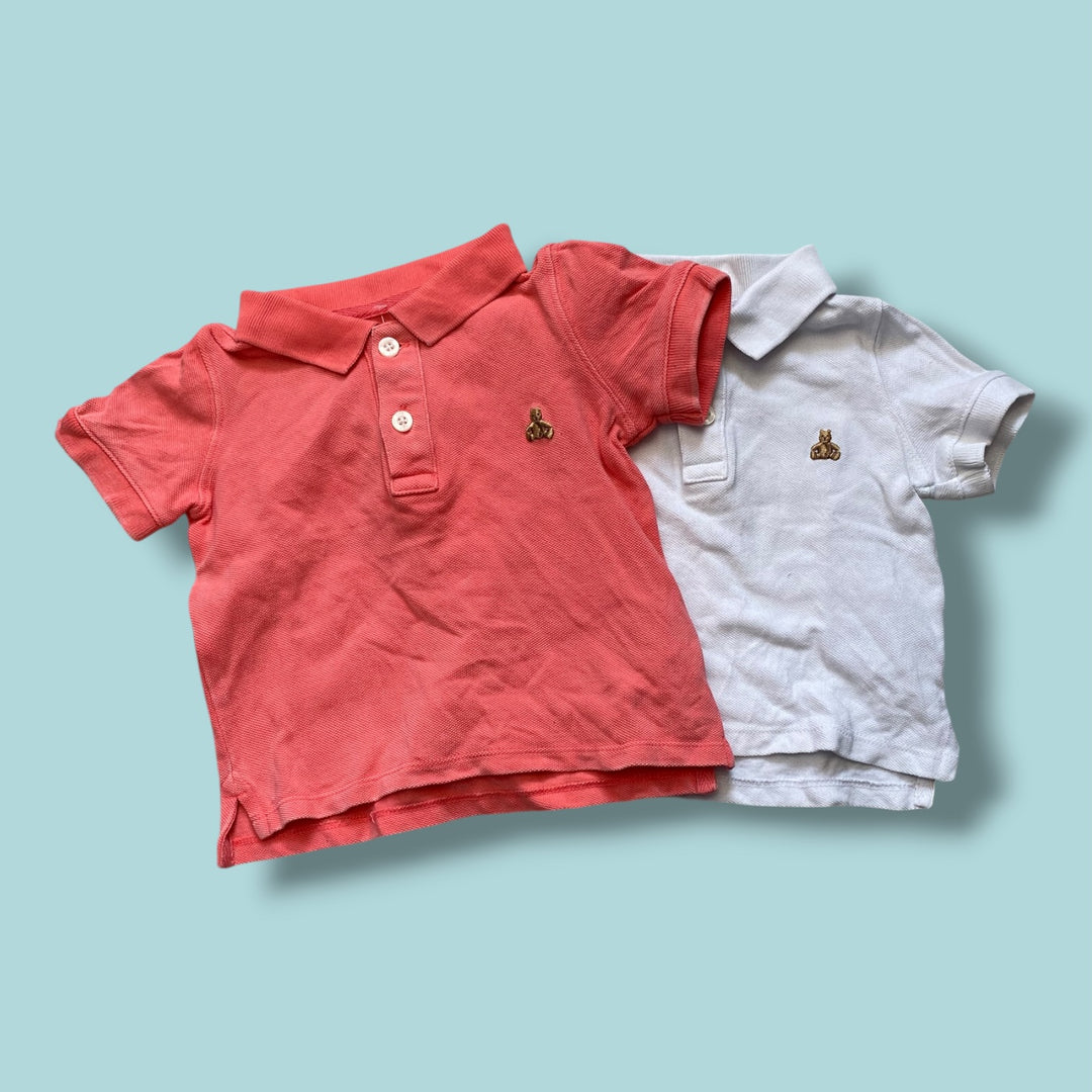Gap set of 2 collared tees, 6-12m
