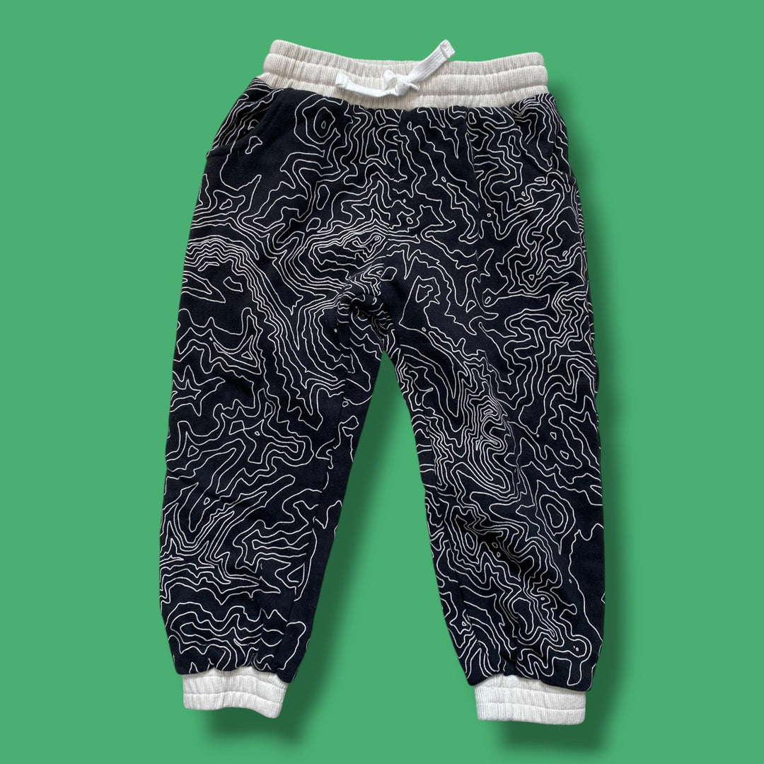 Black Little Bipsy Joggers, 4-5Y