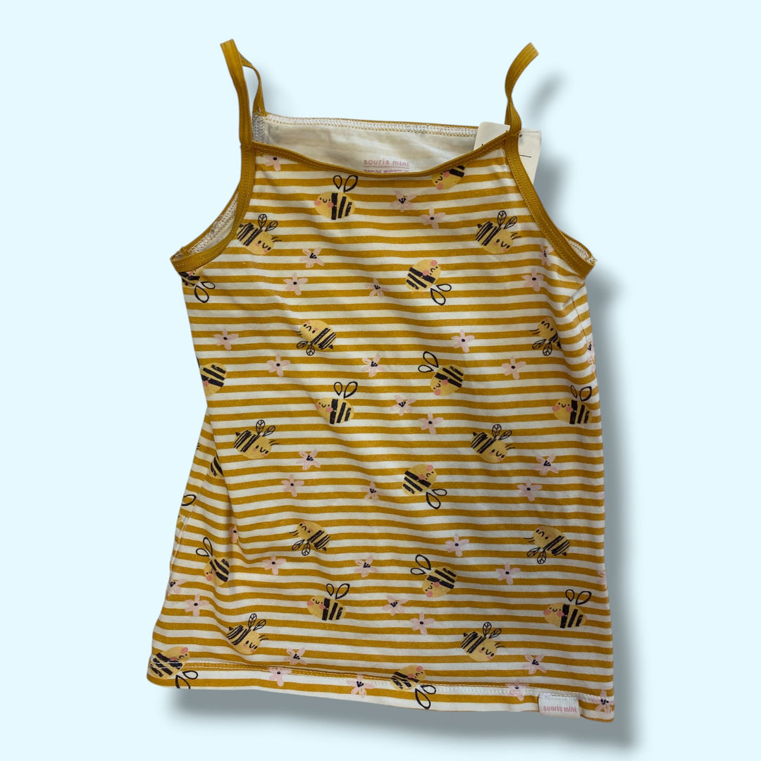 yellow Souris Mini bee tank, 4-5Y