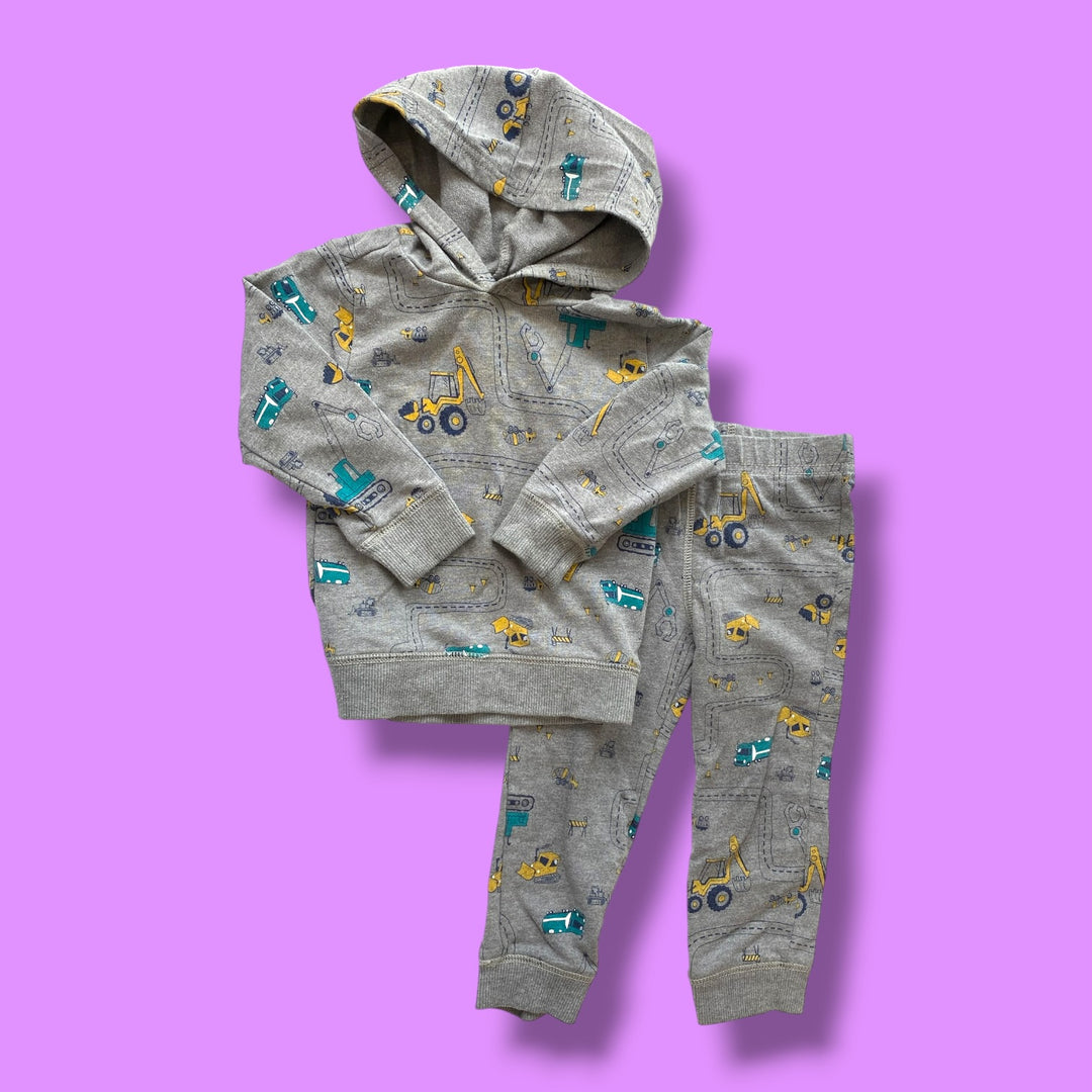 Grey Carters 2 piece, 2Y