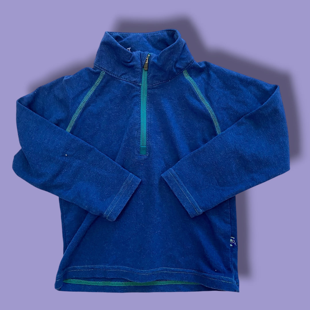 Blue Kickee Pants Half Zip, 2Y
