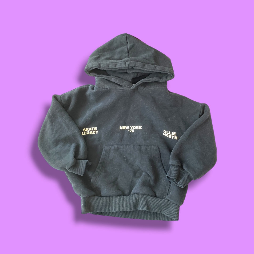 black zara hoodie, 5y