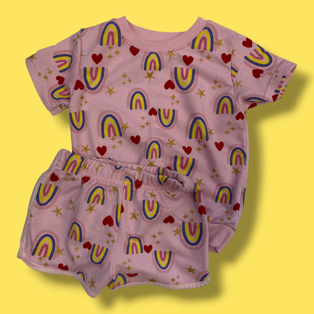 Pink Ella &amp; Chloe 2 piece Set, 24m