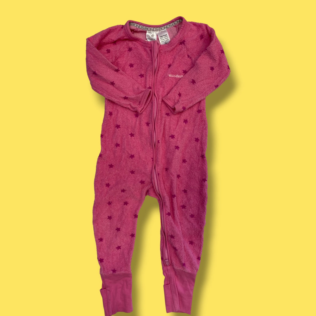 PInk Bonds Romper, 12-18m