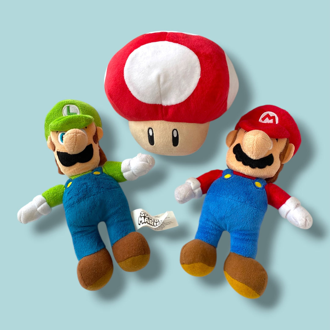 Super Mario set of stuffies (3)