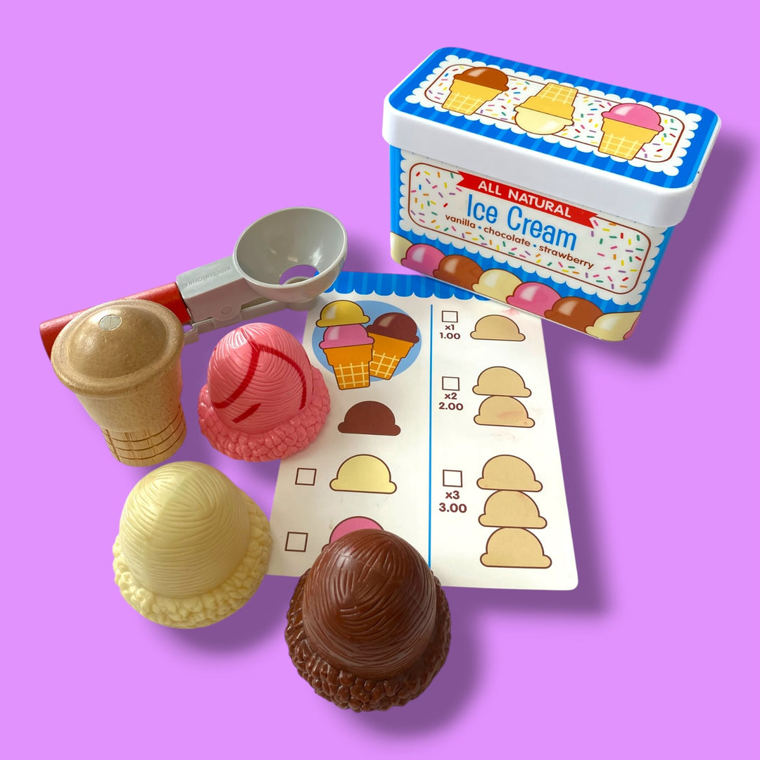 Melissa &amp; Doug ice cream kit (missing pieces)