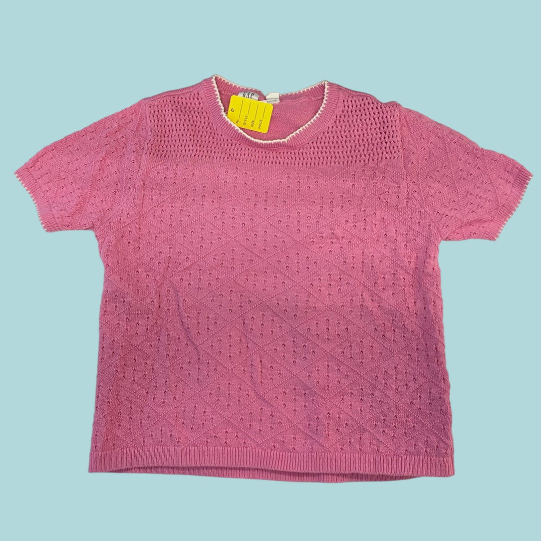 Pink Gap Knit Top, 12Y