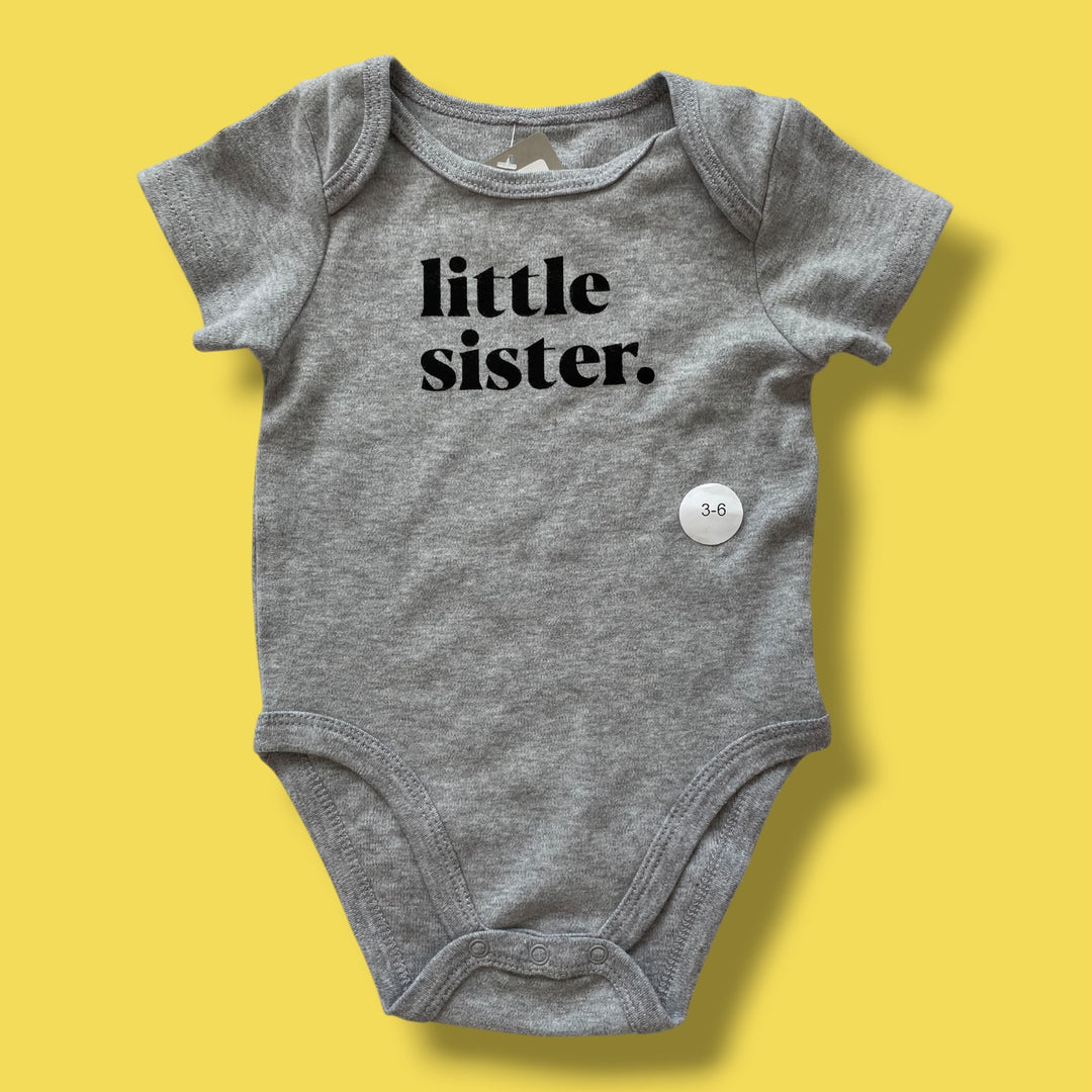 grey the littlest bodysuit , 3-6m