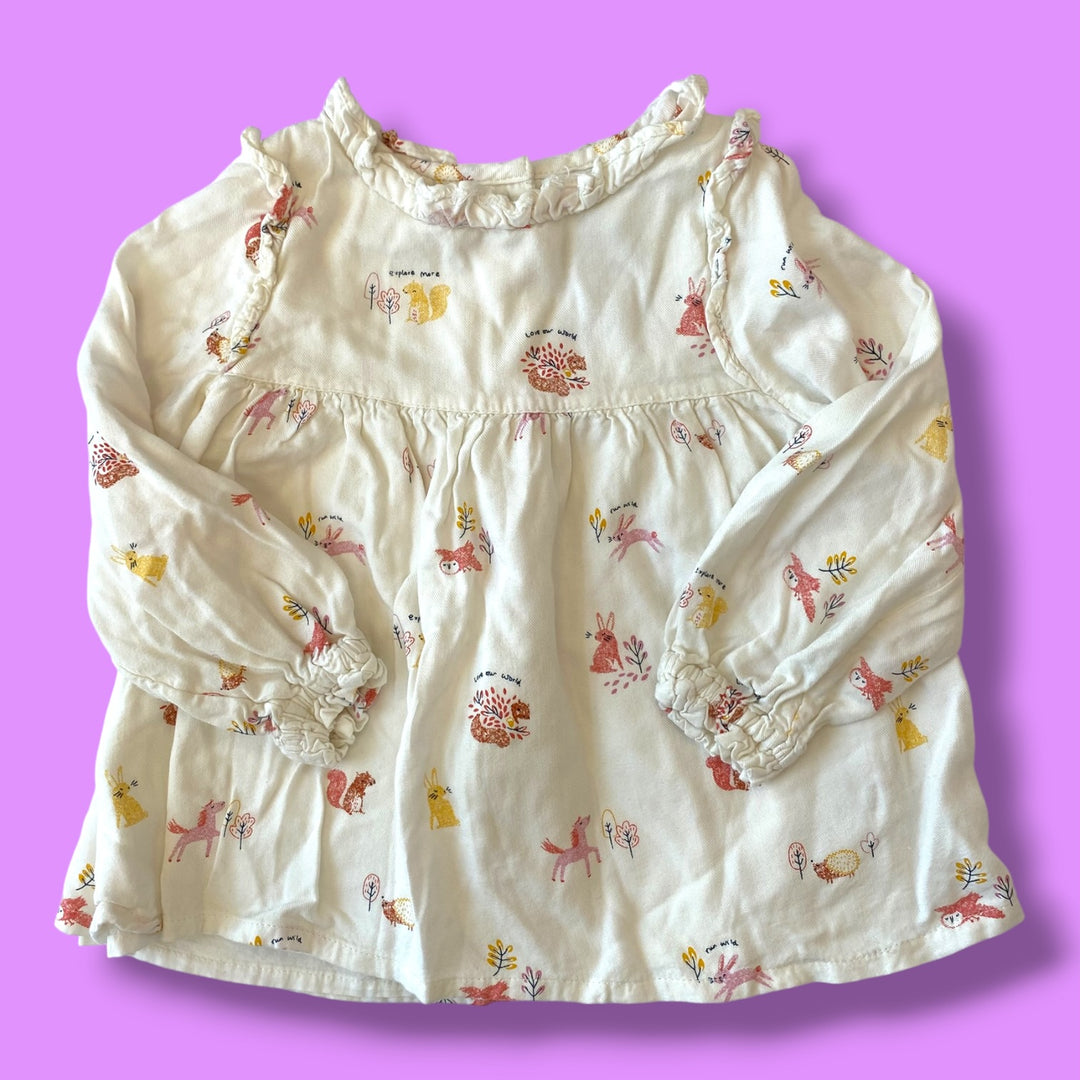 White M&amp;S Long, 3-4Y