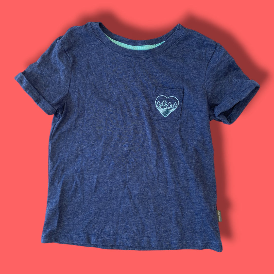 blue eddie bauer pocket shirt, 6Y
