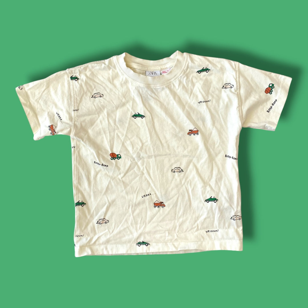 white Zara shirt, 6Y