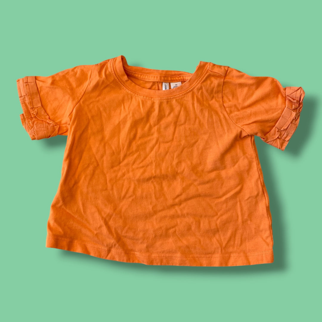 Orange Janie and Jack Shirt, 2T