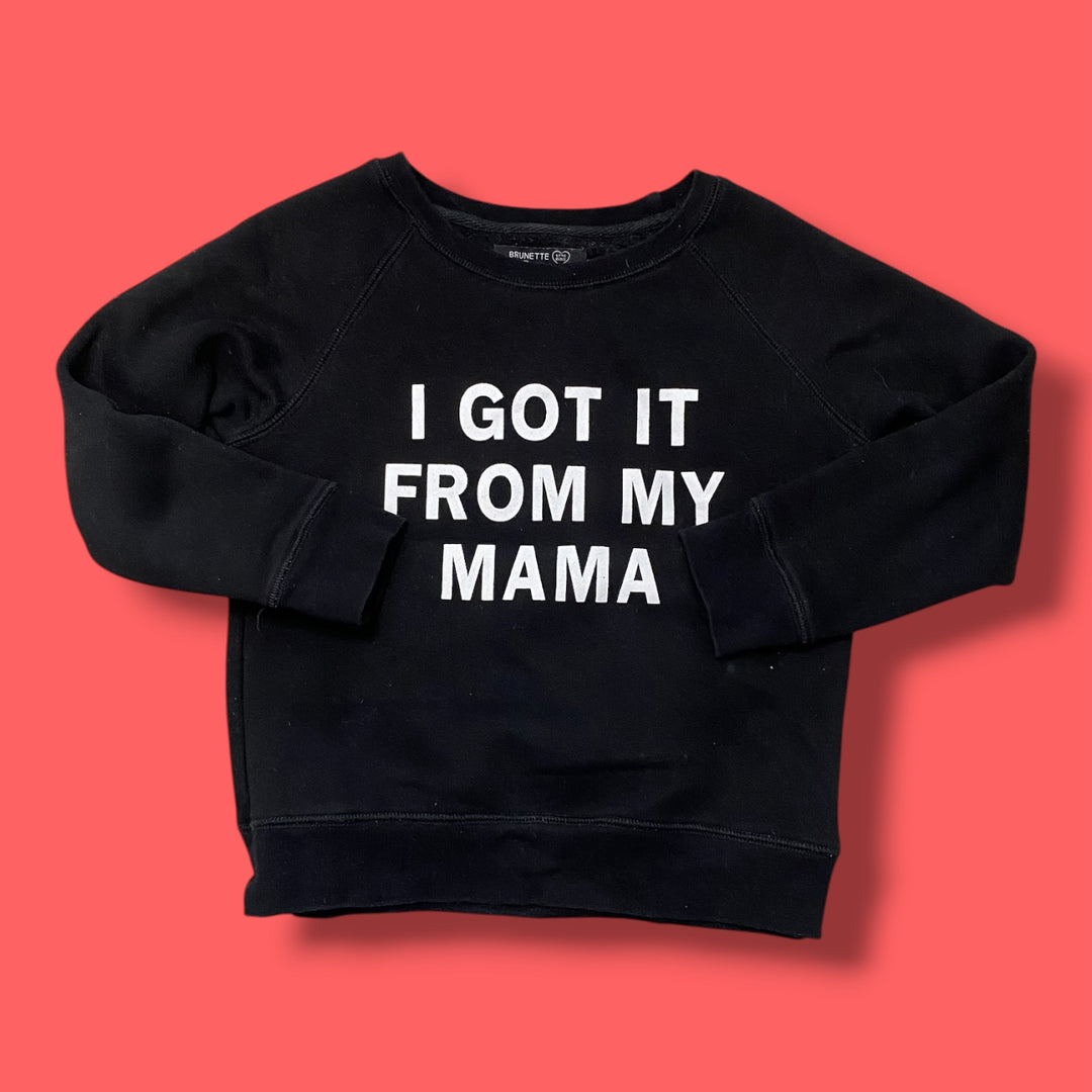 Black brunette the label Sweater, 4-5Y