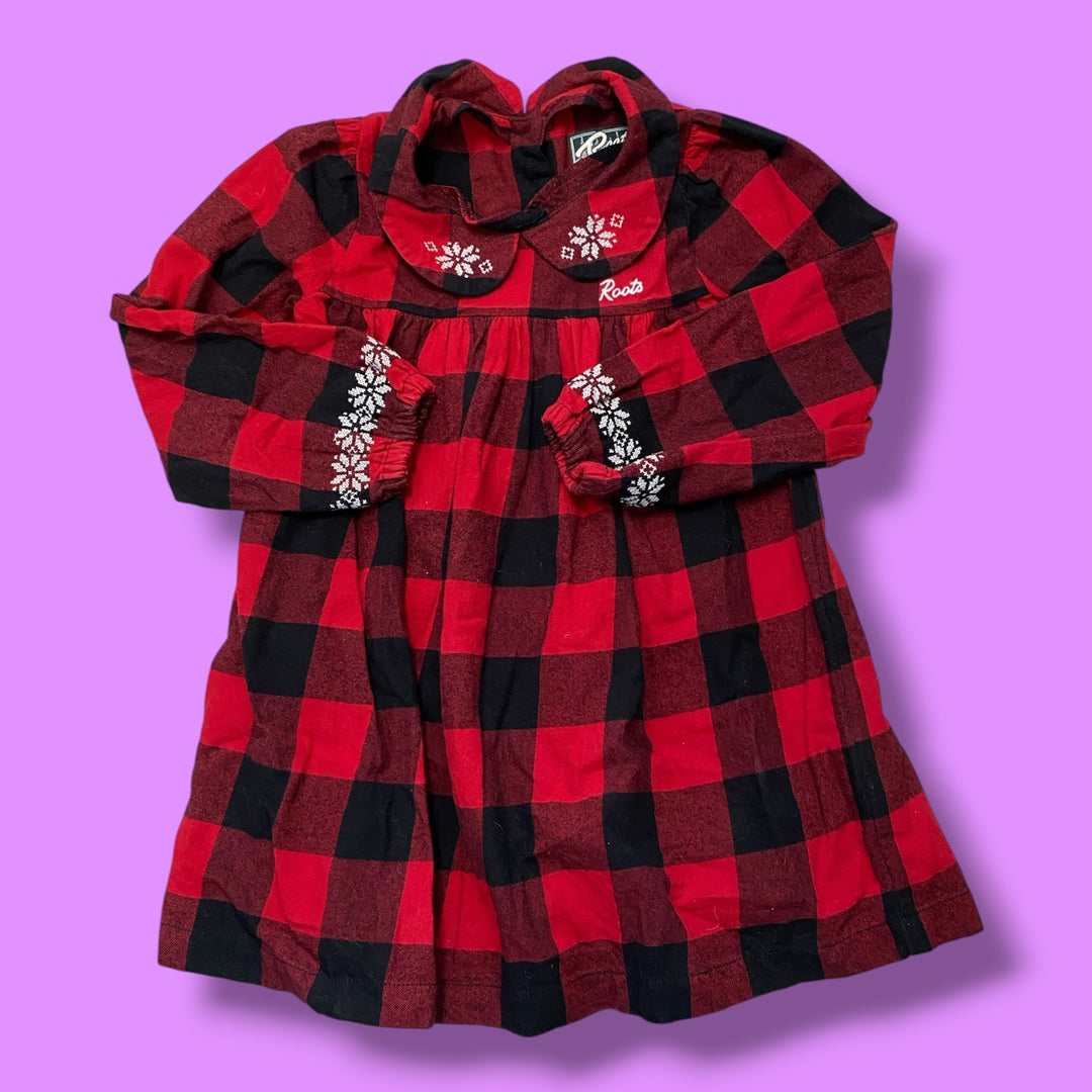 Red/Black Roots Dress, 5Y
