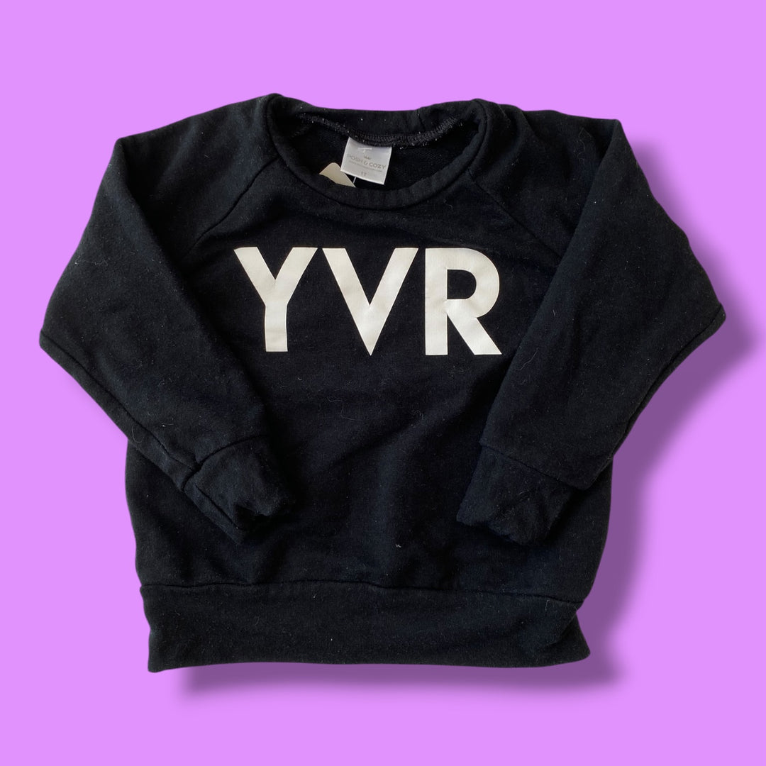 black Posh &amp; Cozy sweatshirt, 1y