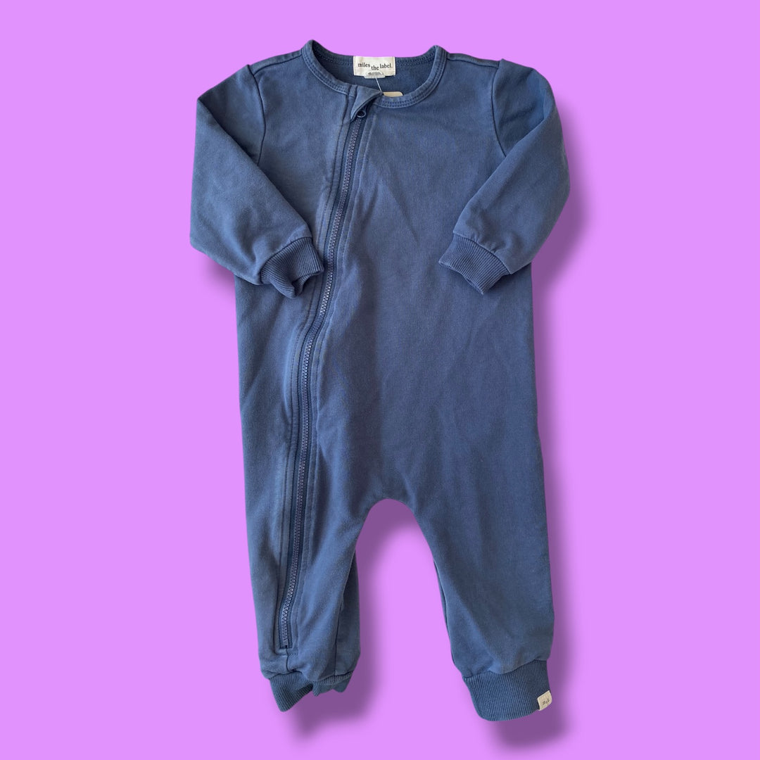 blue miles the label romper, 12m