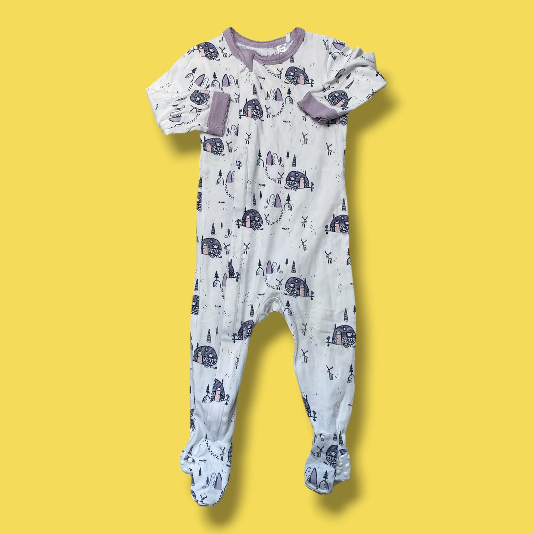 White Coccoli Sleeper, 12m