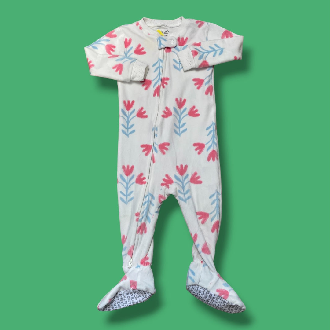 White Carters Fleece, 12m