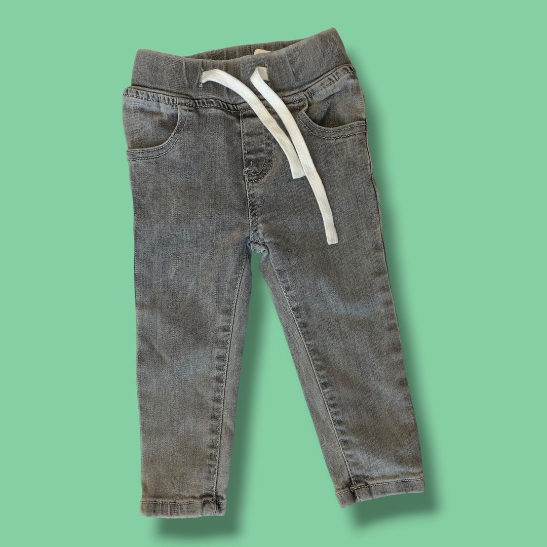 Grey Little Bipsy Denim, 12-18m