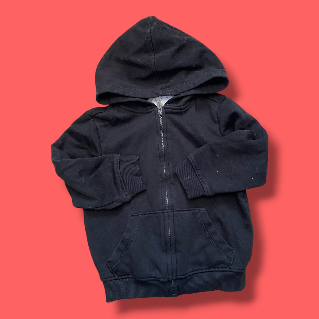 Black Old Navy Zip Up, 3Y