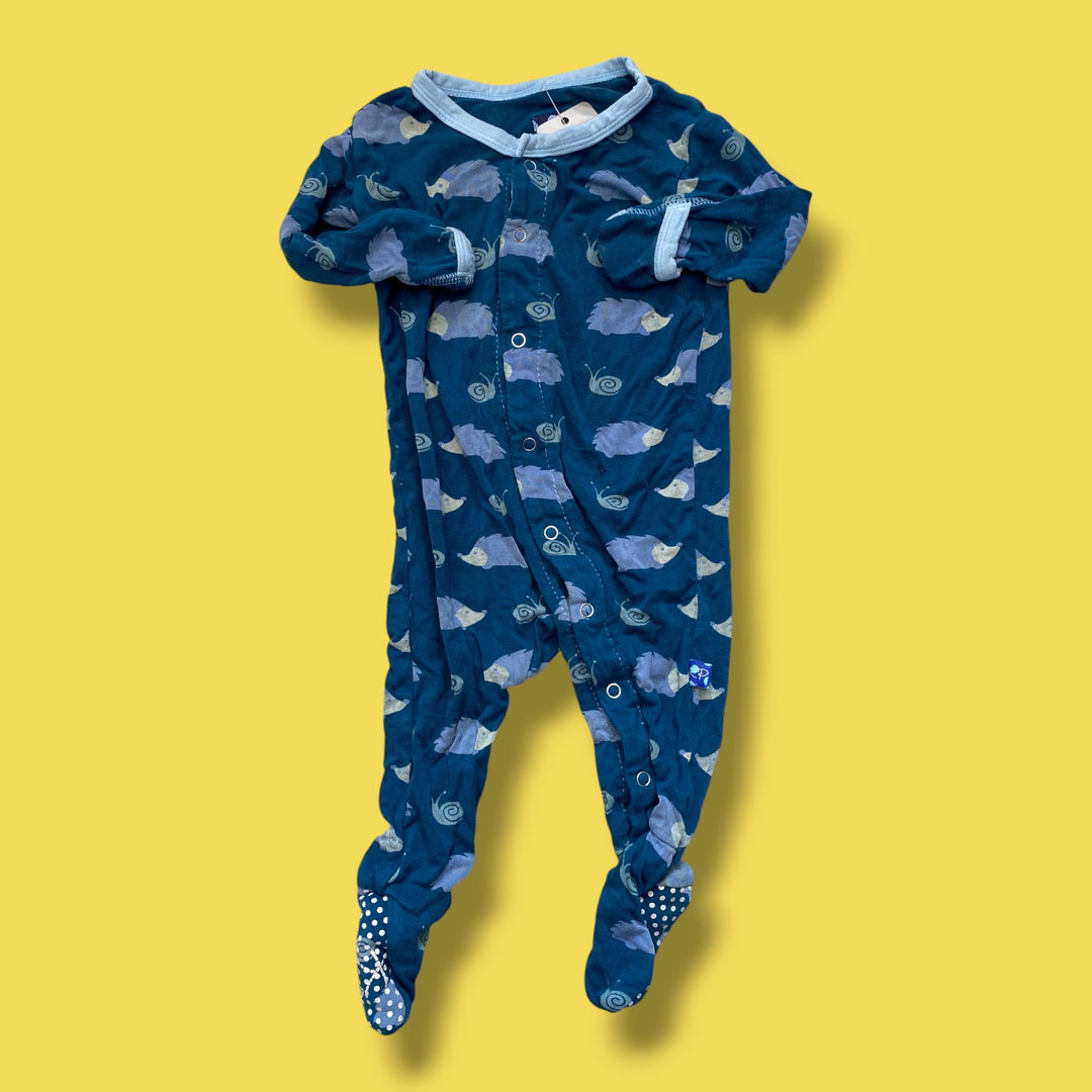 Green Kickee Pants Sleeper, 3-6m