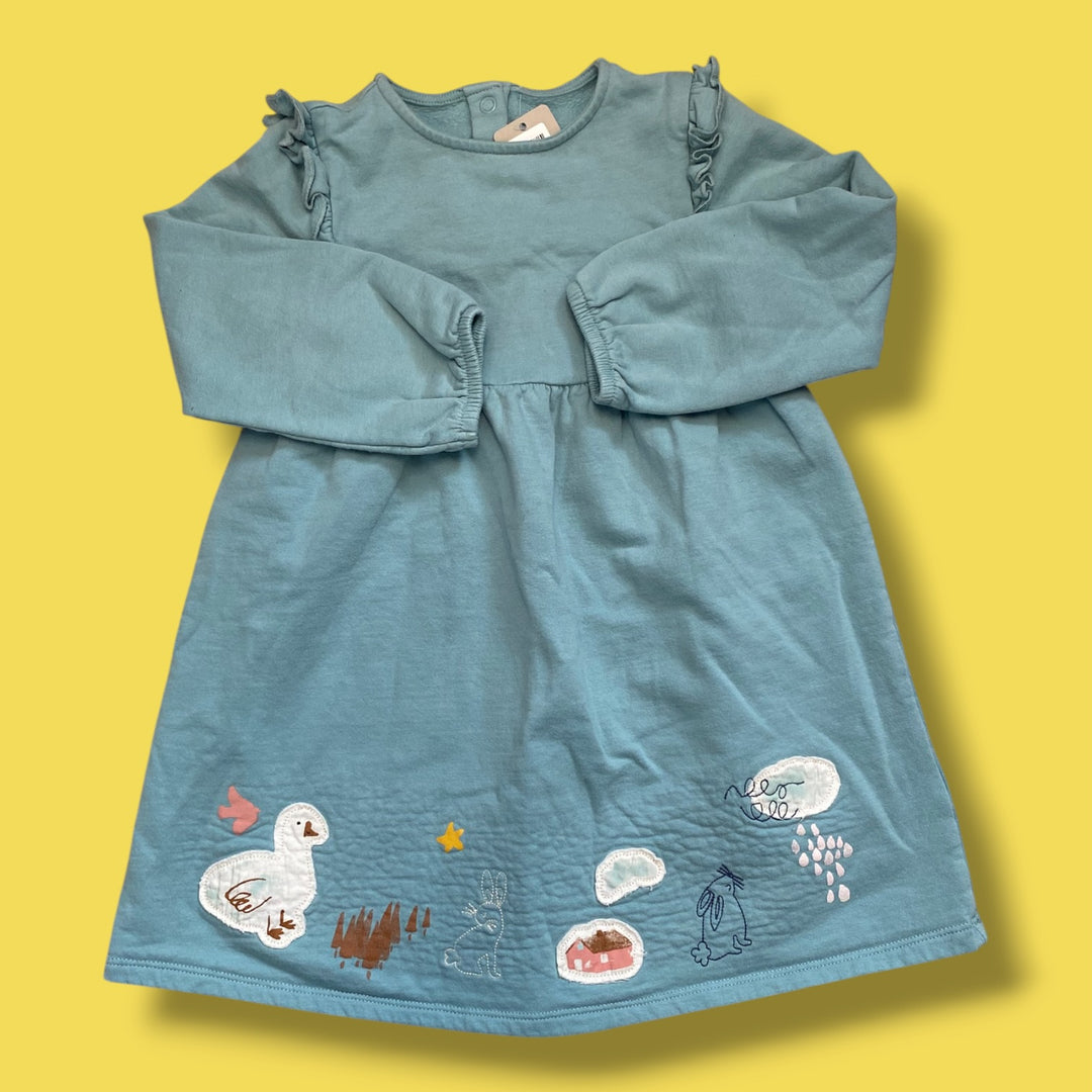 Blue M&amp;S Dress, 2-3Y