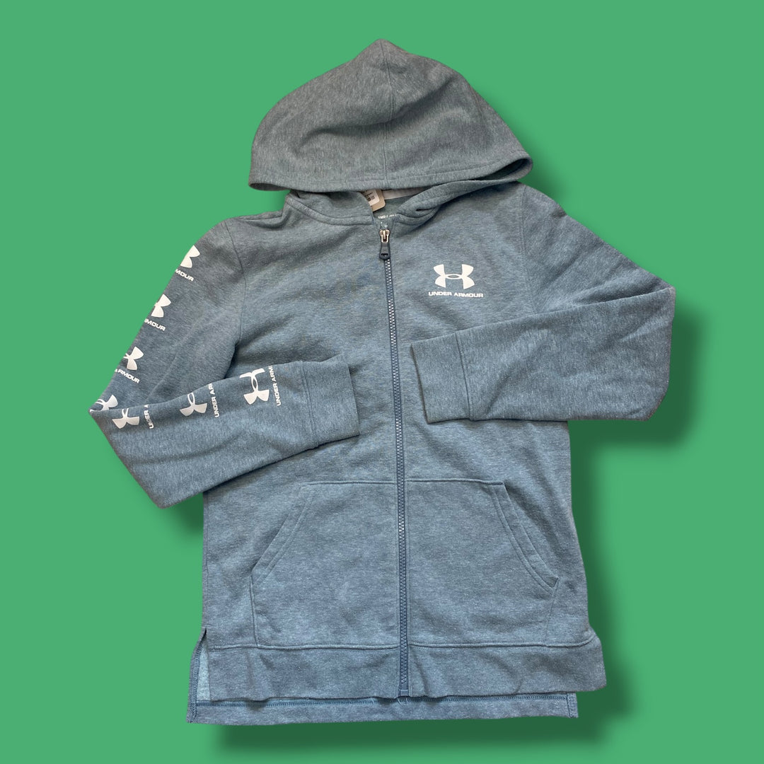 Some Piling, Blue Under Armour Zip Up, 10-12Y