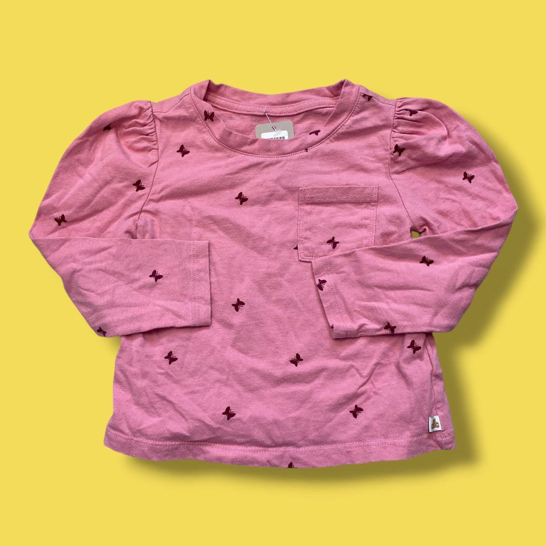 Pink Gap Long Sleeve, 3Y