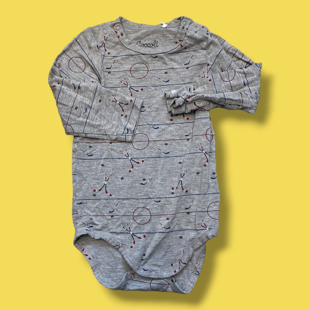Grey Coccoli Bodysuit, 12m