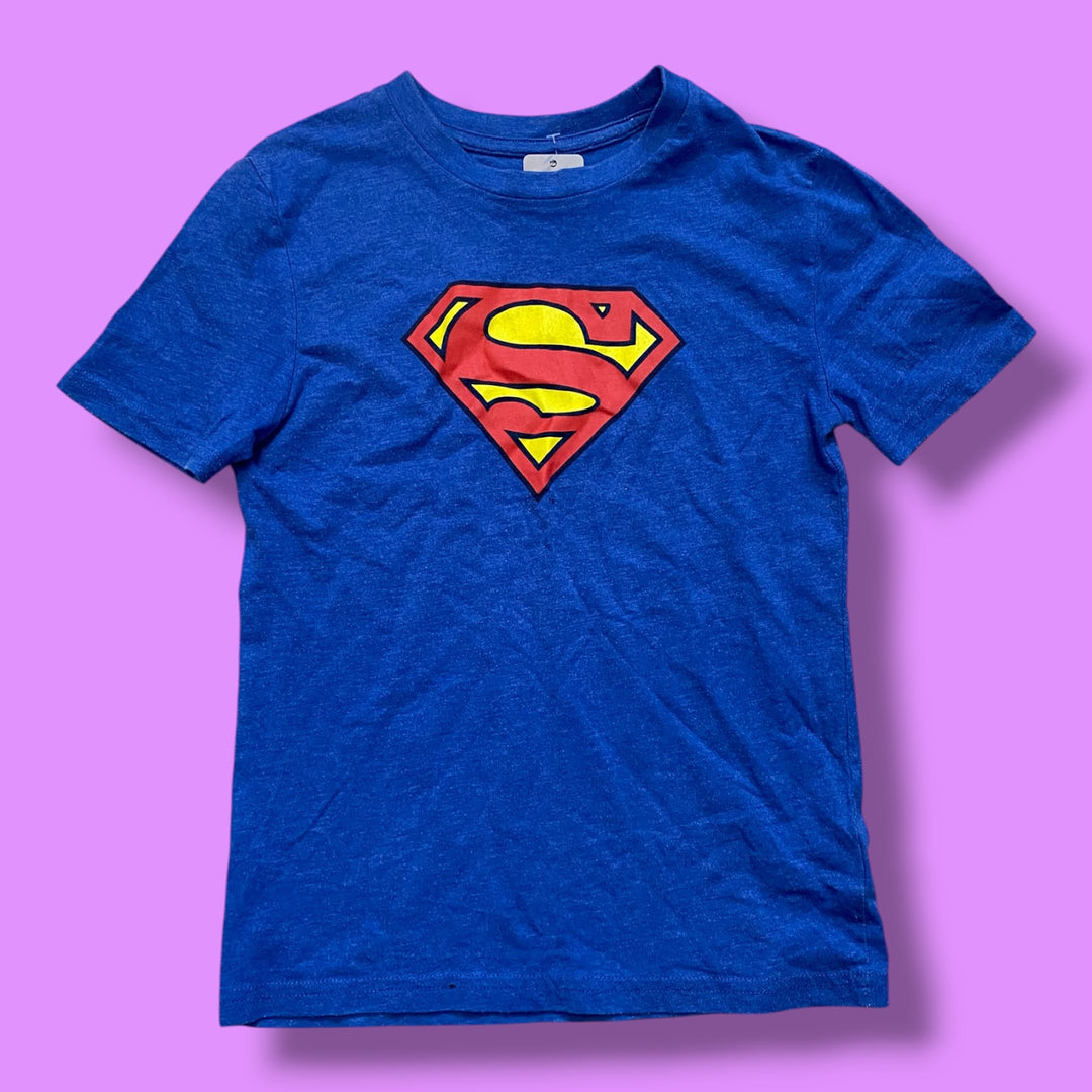 Blue Superman Shirt, 7-8Y